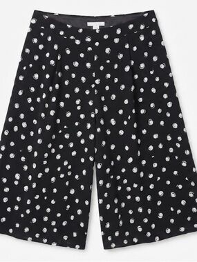 Lane Bryant Black and White Polka Dot Culottes